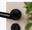 Modern black door handle